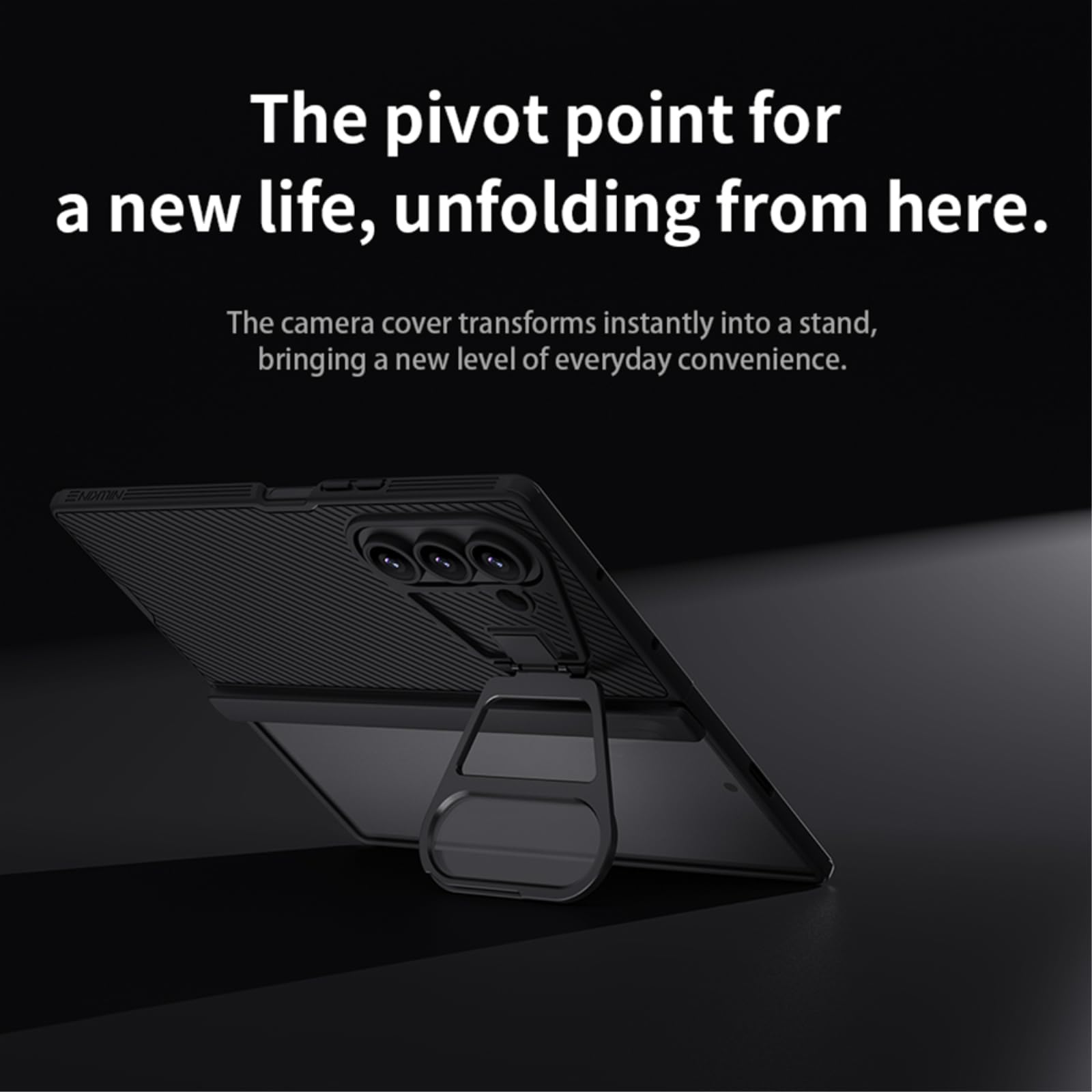 Funda para teléfono móvil magnética para Galaxy Z Fold 7, diseño Camshield, protección de cámara, funda plegable con soporte, con bolígrafo, para 7