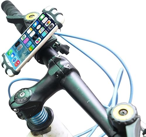 Miniatura 9 de Soporte de teléfono para bicicleta, soporte universal para teléfono para bicicleta, giratorio de 360, manillar de silicona para iPhone, Galaxy,