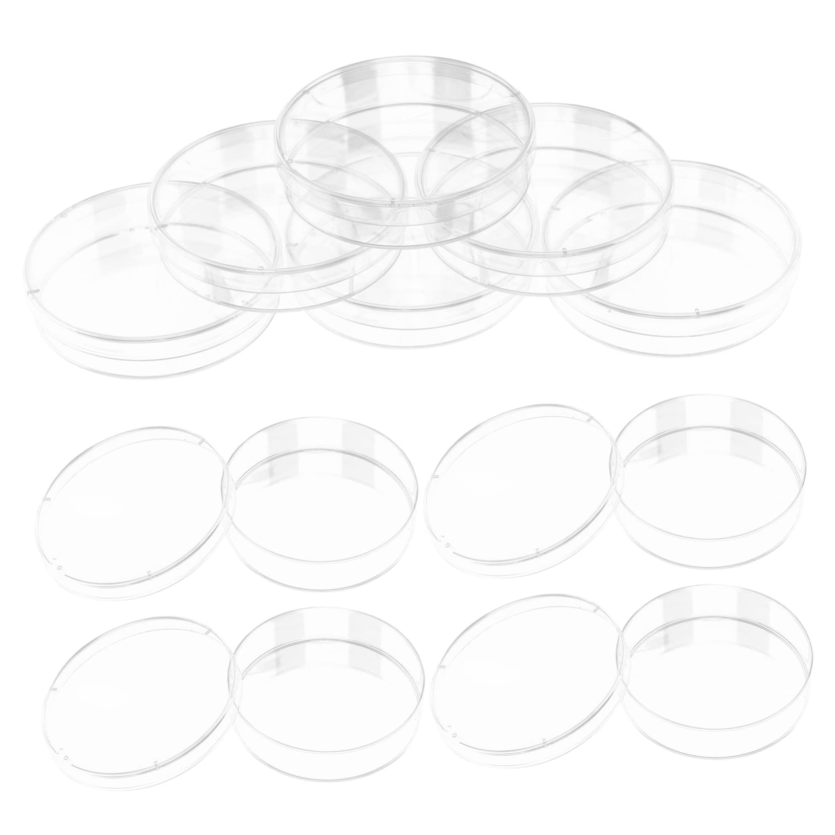SKISUNO 30pcs Petri Dish Lid for Tissue Culture Agar Plates for Science Experiments and Classroom Use for Lab Storage and Sample