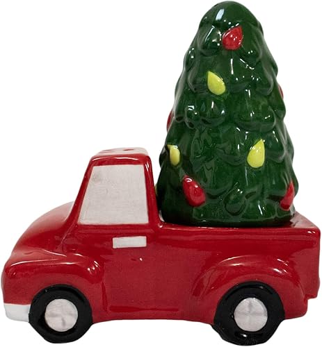 Miniatura 7 de Christmas Special Edition! Juego de salero y pimentero de cerámica (chimenea y patas de Papá Noel)