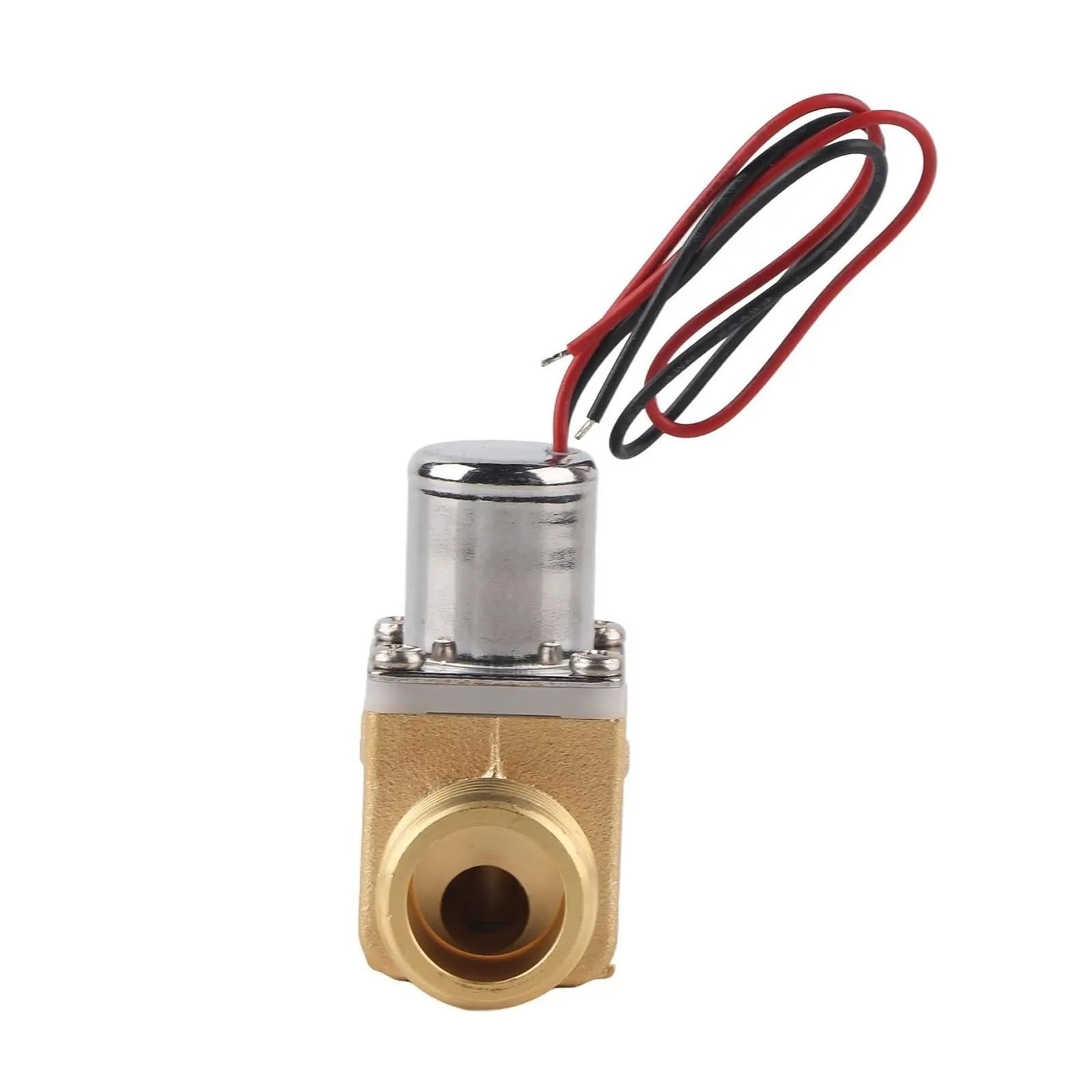 Fluxómetro manual para inodoro Válvula Electromagnética De Impulsos Agua 1/2" Y 4,5 V CC For Descarga Inodoro