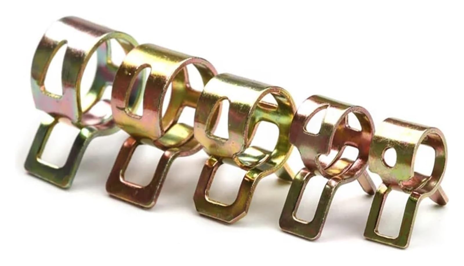 100 szt. zacisków sprężynowych 6-17 mm/6-22 mm ocynkowanych, zacisk do przewodu paliwowego, przewodu wodnego, przewodu powietrznego(100pcs Clamp 622mm)