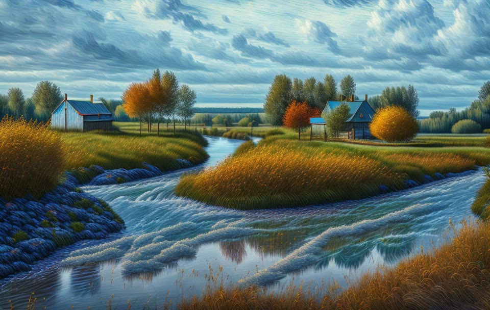 Toile murale sans cadre Road to River Bend Meechi 50x70 cm