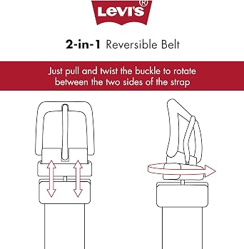 Levi's Men's Reversible Casual Jeans Belt