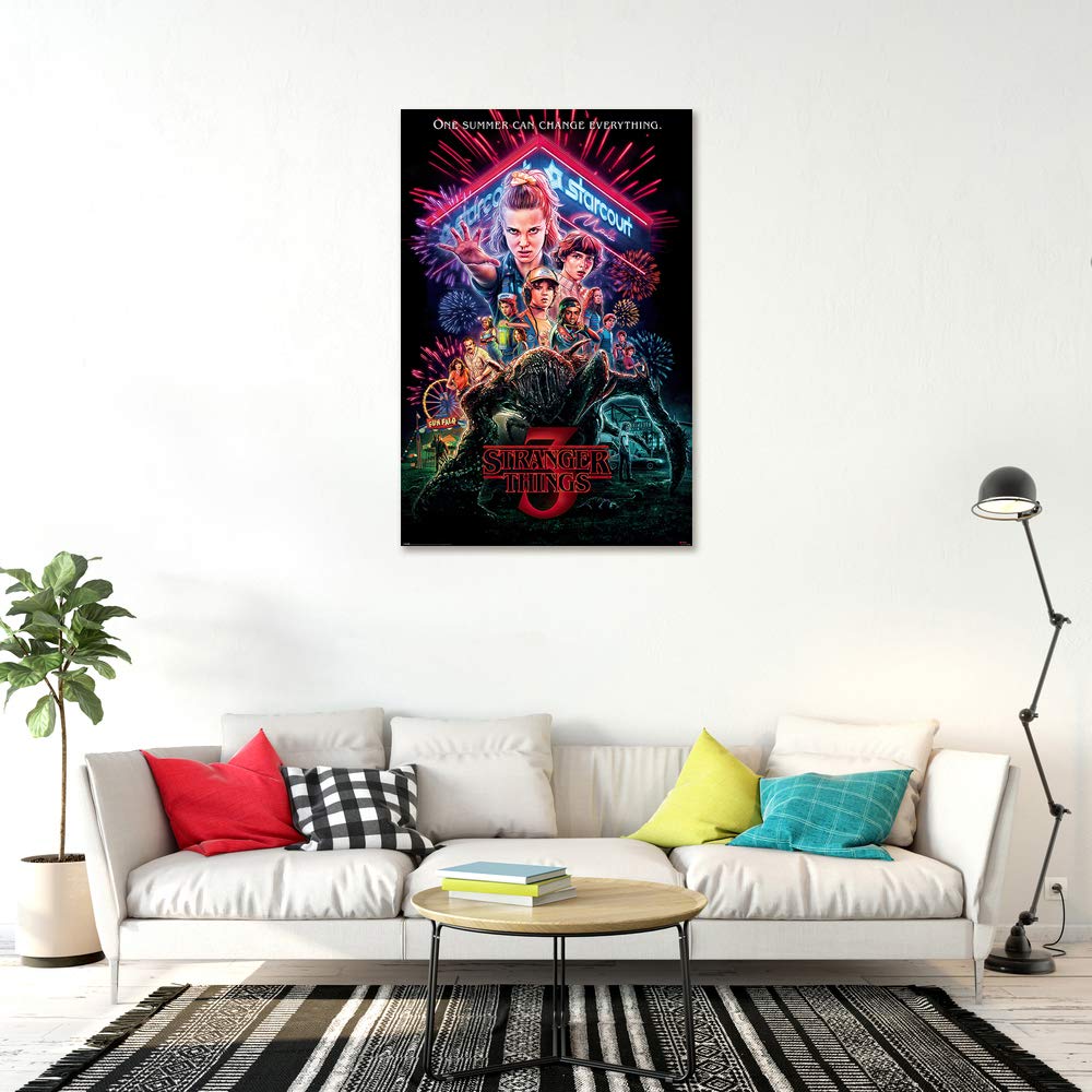 ストレンジャーです。ポスター 3枚セット Amazon.co.jp: ストレンジャー・シングス 1、2、3、4-4ピース