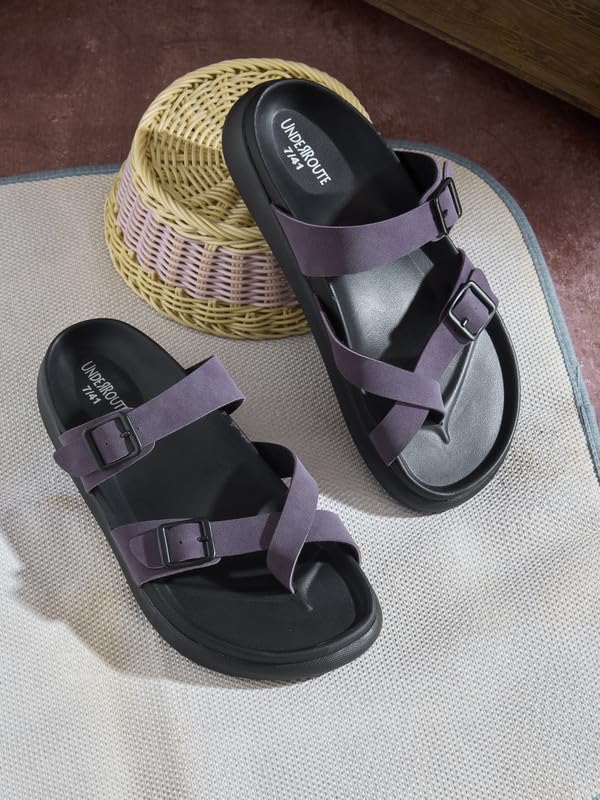 Image of UNDERROUTE mens Underroute Urgh 02 Stylish Durable Soft Footbed Synthetic Casual Sandals for Men Sandal