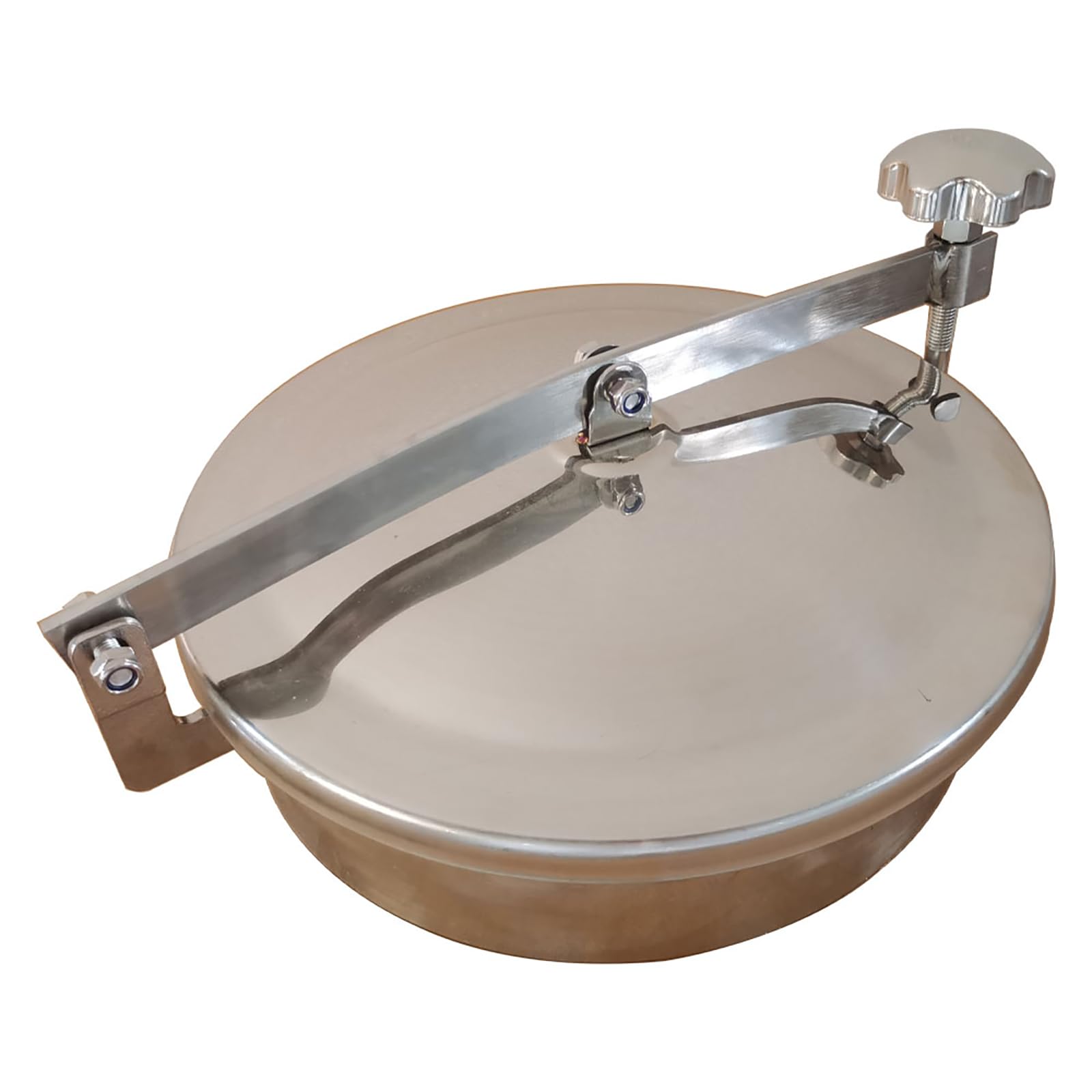 WYDDDARY 304 Stainless Steel Circular Atmospheric Manhole Cover Hole Cover Dia 11.81inch/300mm Round Non-Pressure Tank Manway Door