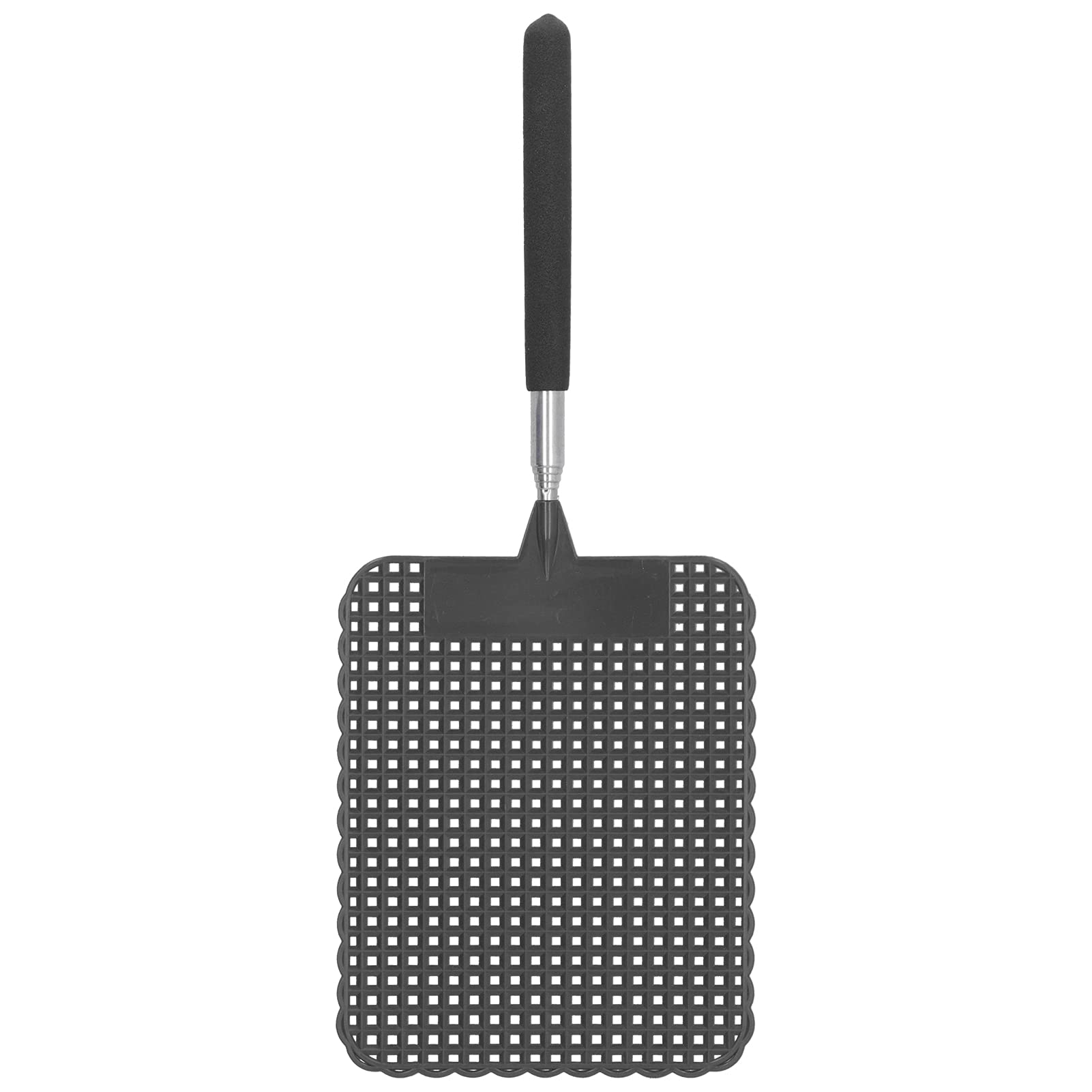 Telescopic Fly Swatter, Plastic Light Indoor Fly Swatter Convinient Durable for Home for Office for Camping for Fishing (Black)