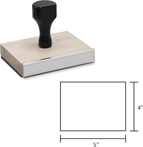 Miniatura 7 de Infusion Sello de madera tradicional con mango de plástico, 5 "x 6"
