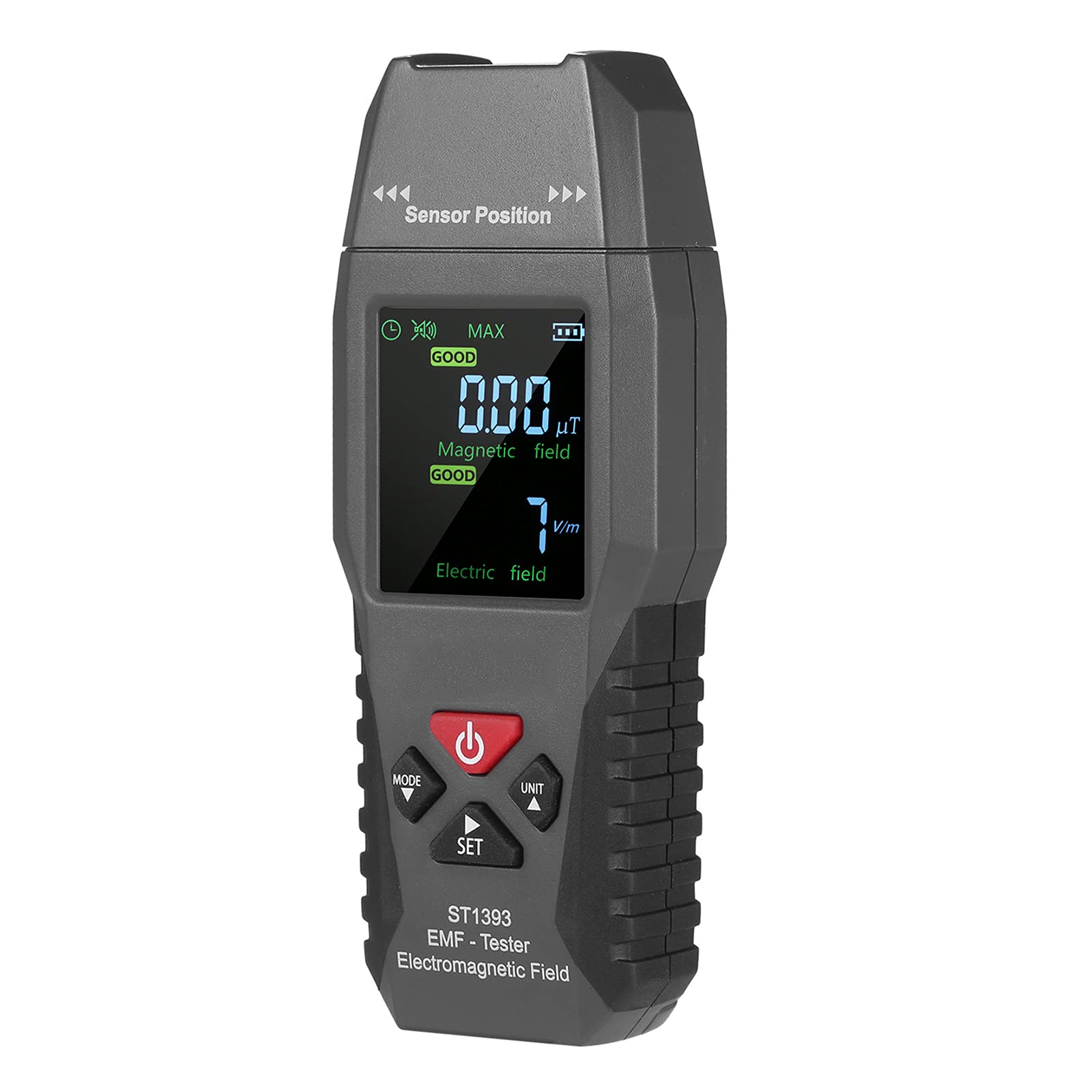 Buy EMF Meter, Radiation Detector, SoundLight Alarm, Max/Average Value, for