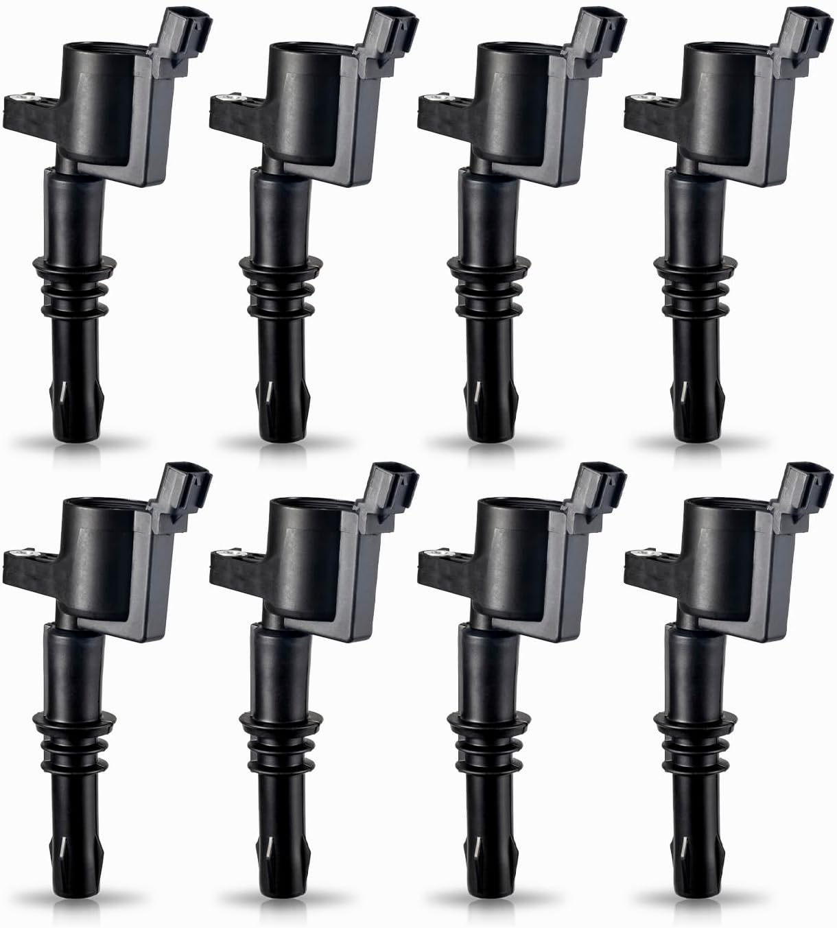 ENA Set of 8 Straight Boot Ignition Coil Pack Compatible with Ford Lincoln Expedition Explorer F-150 Super Duty Mustang Mountaineer 4.6l 5.4l Replacement for DG511 C1541 FD508