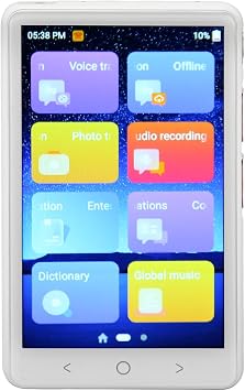 Translator Device, 2 Way 135 Languages Voice Photo Translation Language Translater Translator with 4in Screen Offline WiFi MP3 Mode for Travel Learning White