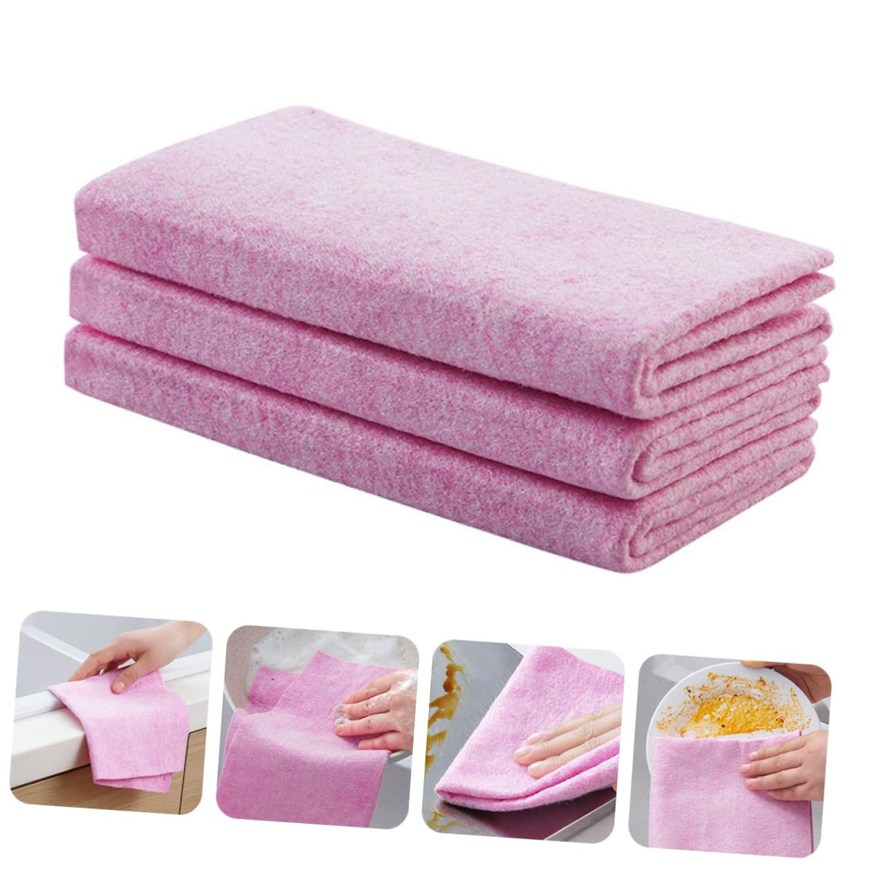24 Piezas Paños de Cocina de Microfibra Absorbentes y Resistentes al Aceite Toallas Multiusos para Limpieza de Vajilla y Superficies Secado Rápido No Sueltan Pelusa Dobles Cara