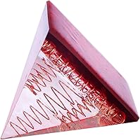 Vista 28 de Rockcloud Healing Crystal Gold Wire Orgone Pyramid Stone Figurine Energy Generator for Meditation Reiki Balancing, Rose Quartz