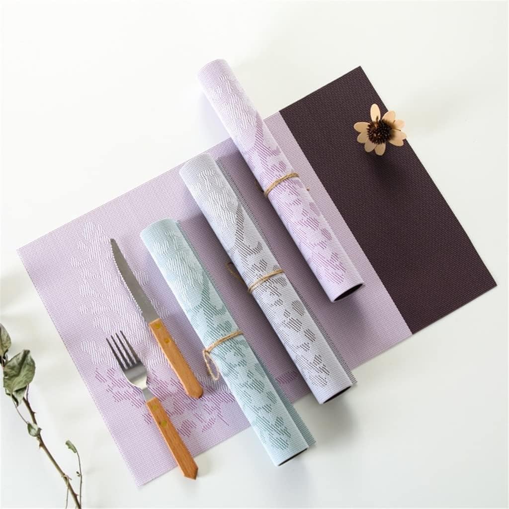 2 Pcs Placemats for Dining Table Mat Place Mat Tableware Pad Coffee Tea Place Mat Kitchen Accessories Decoration(D)