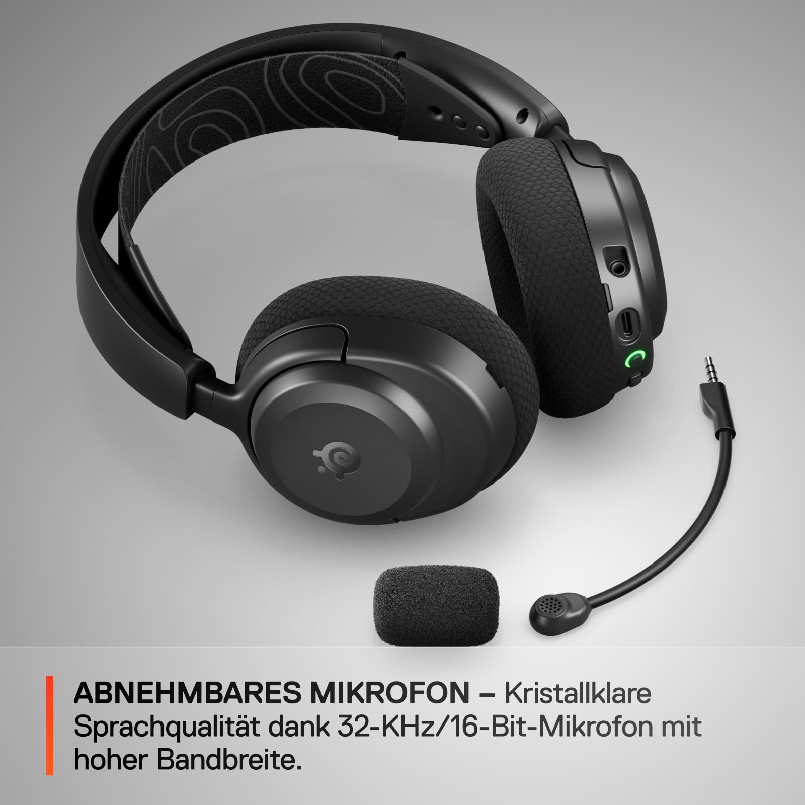 SteelSeries Arctis Nova 3X Wireless Gaming-Headset – App-Steuerung – 40 Std. Akku – Neodym-Magnet-Treiber – 2,4 GHz/Bluetooth – Abnehmbares Mikrofon – Xbox, PS5, PC, Switch, Mobilgeräte - Schwarz