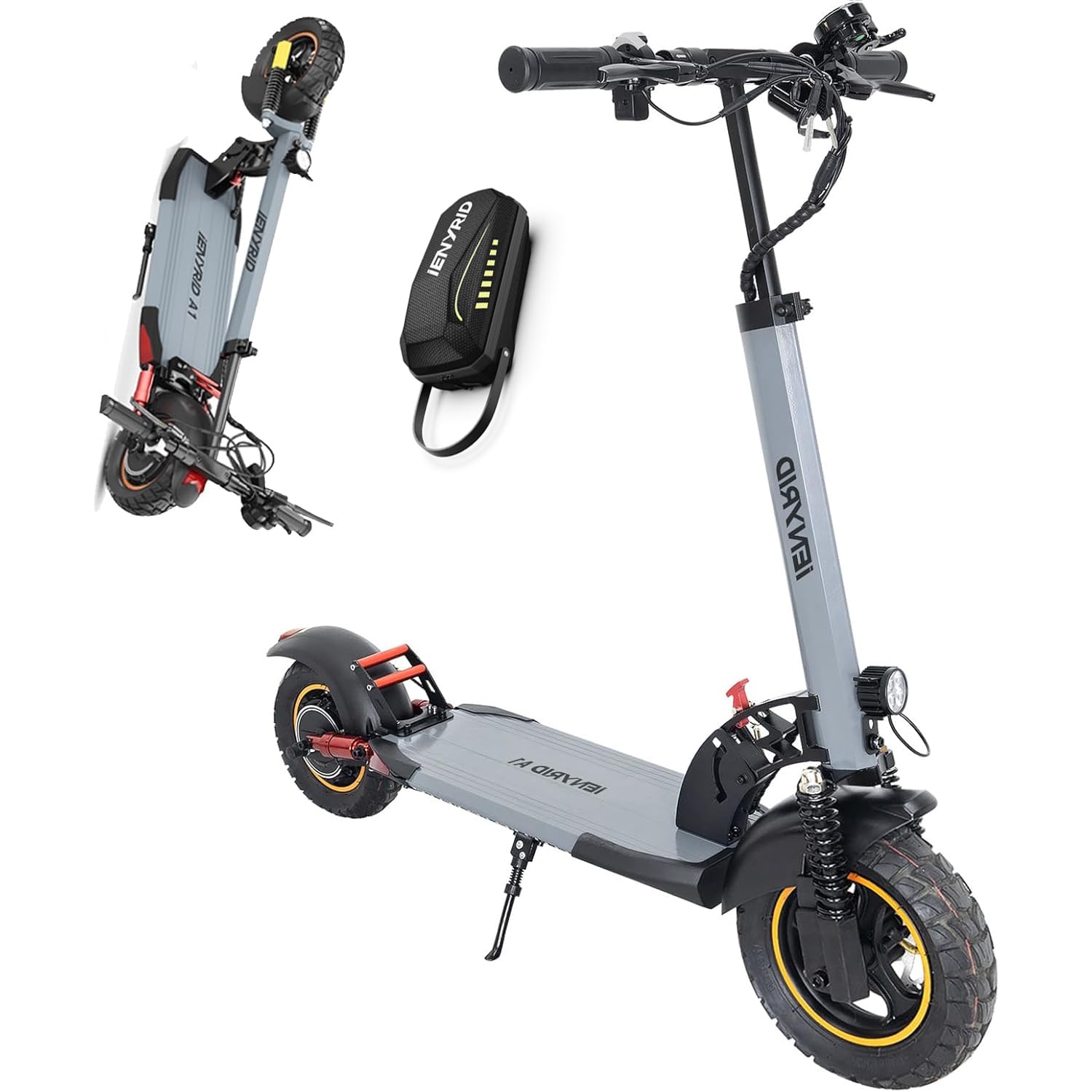 Electric Scooter Peak 1000W 28MPH & 20-40KM, 12.5Ah, 10" Tires Folding Commuter E Scooter Mulitiple Suspension, Dual Braking, Gift for Adult Teens Load 264lbs UL 2272 Certified