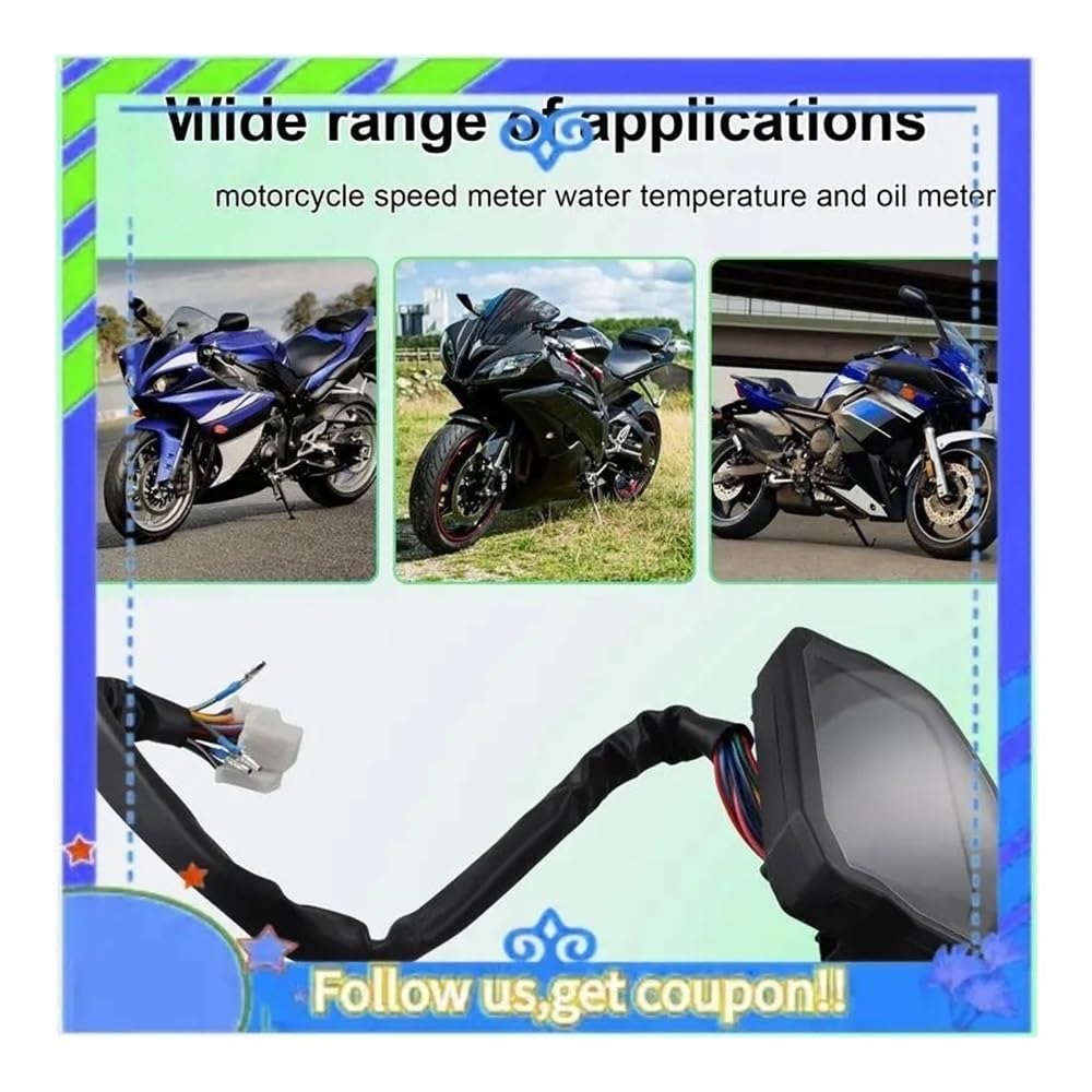Odómetro Digital Para Motocicleta, Velocímetro Universal