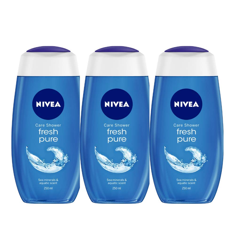 NIVEA Fresh Pure shower Gel, 250ml (Pack of 3)