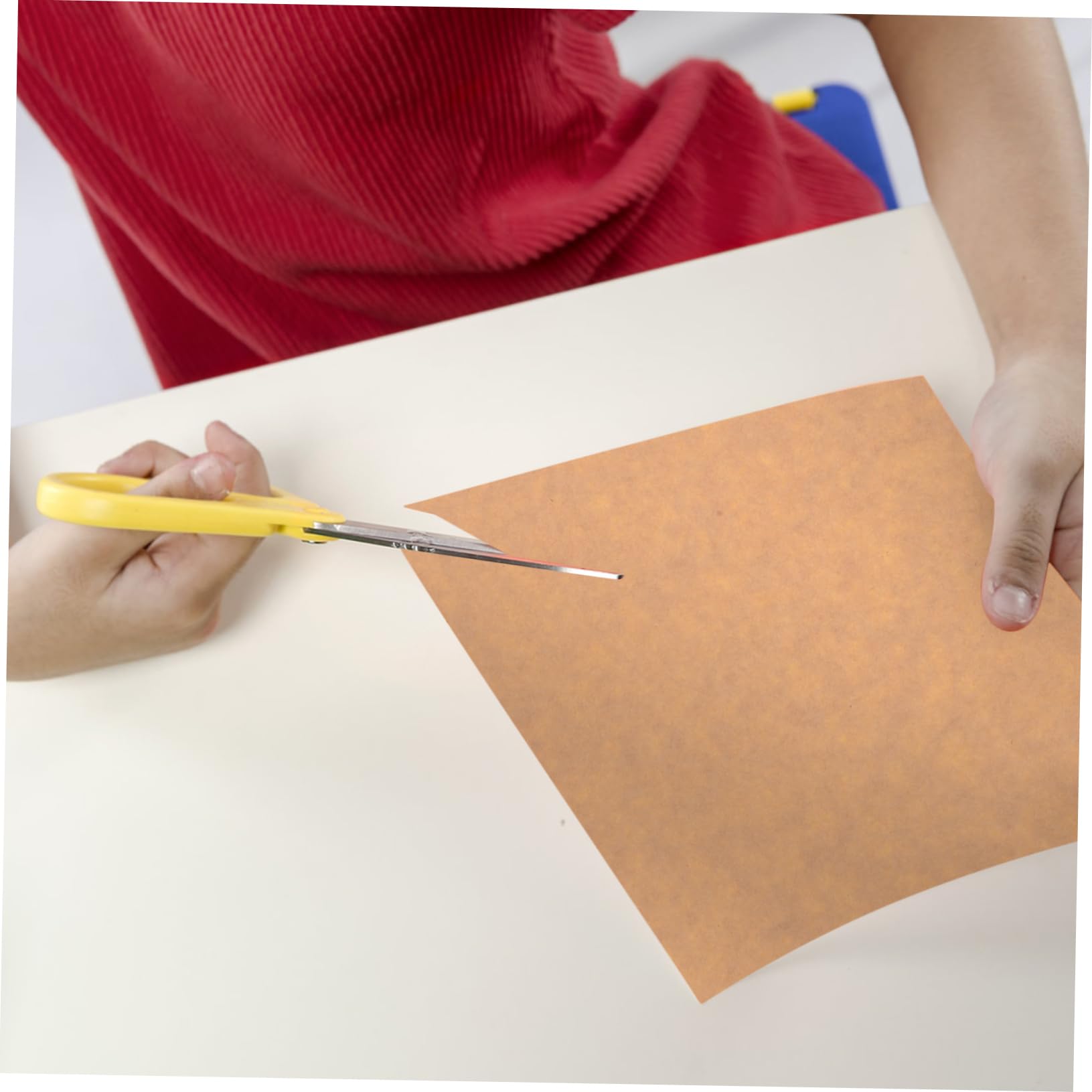 Artibetter 50fogli Etichette Autoadesive Carta Kraft Carta Stampabile Per Etichette Resistente Allo Sbiadimento Facile Usare Per Ufficio e Te