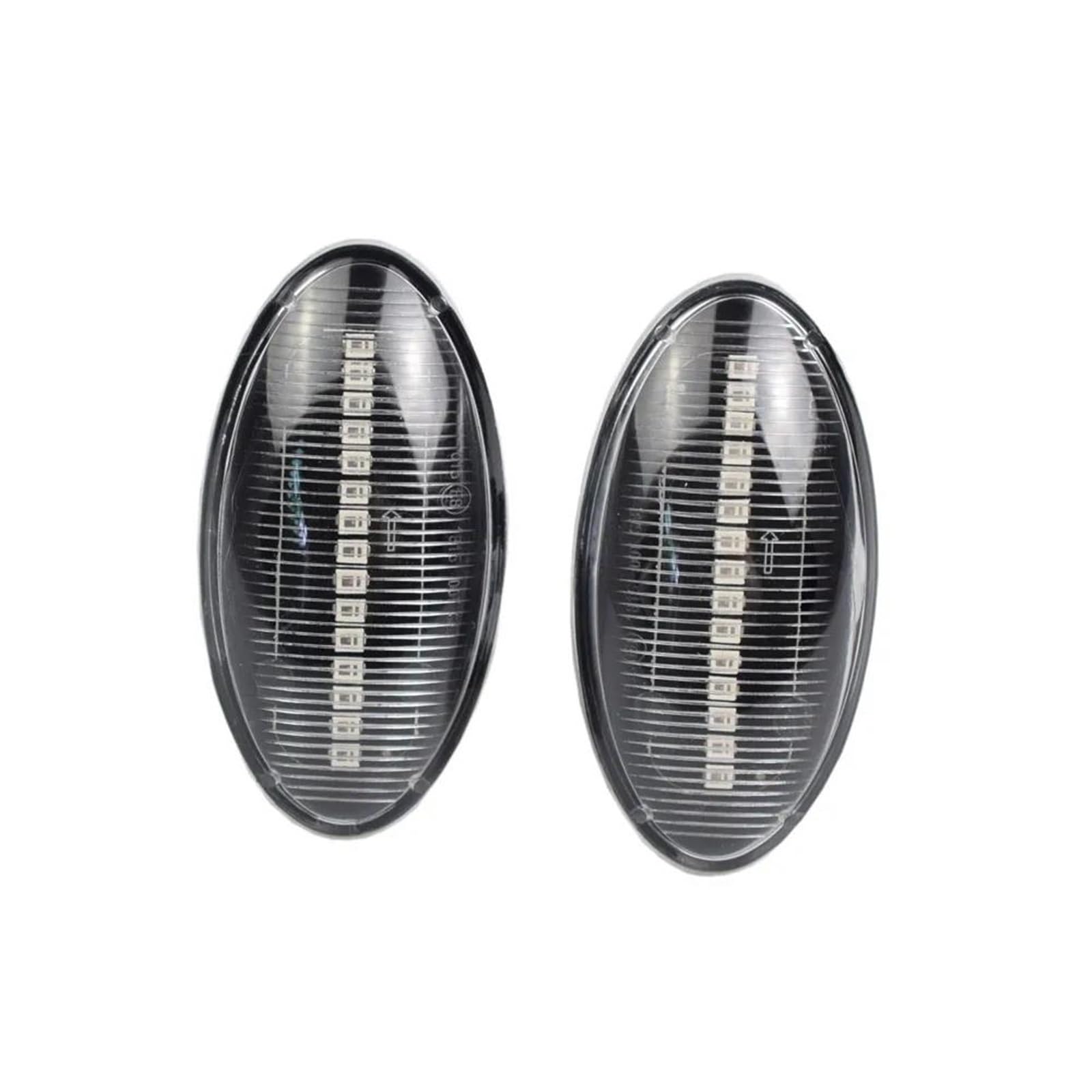 Piloto Intermitente 2 uds indicador Lateral LED dinámico Luces Intermitentes indicador ámbar repetidor Luces de Coche para Fiat para Sedici 2005-2012 Luz señal Giro (Color : 2Pcs Crystal)