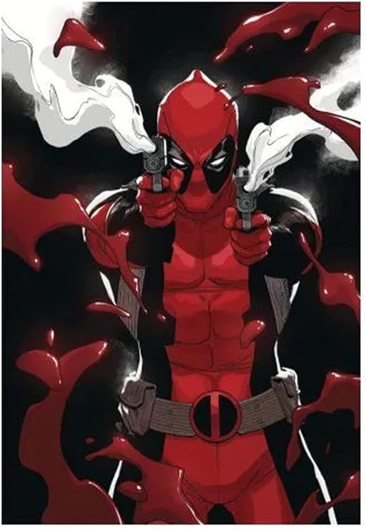 Marvel Deadpool Lisanslı Panini 10 Paket Stickers Set, 40 Çıkartma + 10 Kart