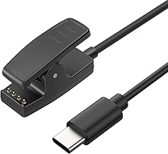 Meliya USB C Charger for Garmin Forerunner 735XT 235 35 64 230 630 645/645 Music, Approach S20/G10, Vivomove HR/Lily/Lily 2 Smart Watch Replacement Charger Charging Clip Cable (3.3FT/1M)