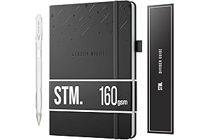 Scribbles That Matter 5.75 x 8.5 Inch Starry Night A5 Dotted Journal...