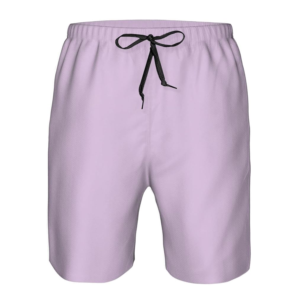 パンツ COMFORTABLE REASON Lounge Shorts Purple Mens Cotton Elastic Waist Drawstring Shorts Lightweight