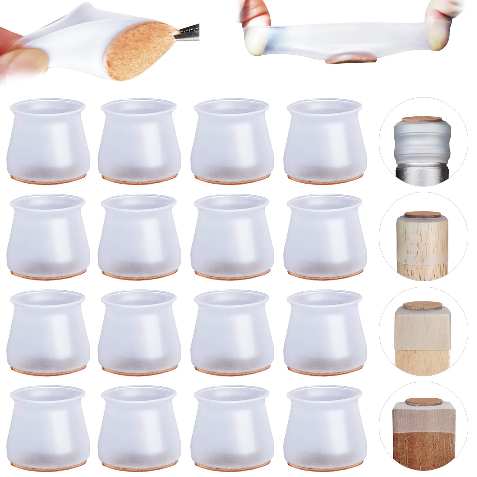 See full amazon price history chart for ADEKEKM Chair Leg Floor Protectors 16Pcs Silicone Felt Furniture Leg Caps Chair Leg Covers To Protect Wood Floors Rubber Furniture Sliders, Chairs Slide Without Noise - Clear ADEKEKM Chair Leg Floor Protectors 16Pcs Silicone Felt Furniture Leg Caps Chair Leg Covers To Protect Wood Floors Rubber Furniture Sliders, Chairs Slide Without Noise - Clear (B09NKQY38H) Amazon Price History, Amazon Price Tracker