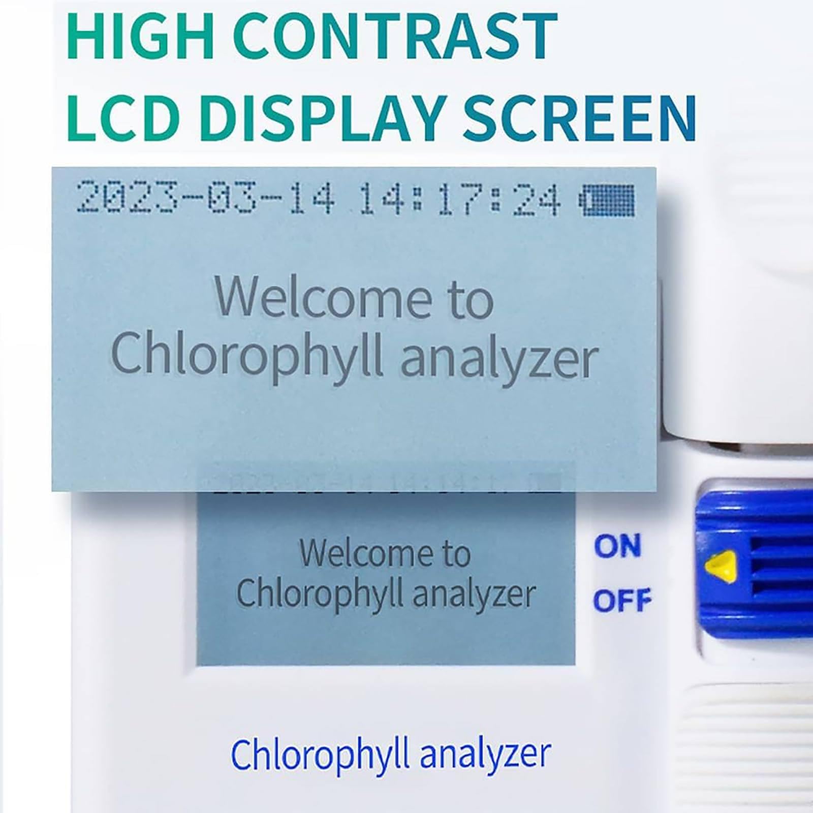 Medidor de clorofila portátil, SPAD de alta precisión 0.0-99.9, medición rápida de 0.8 s, almacenamiento de 16 GB, para análisis de contenido de clorofila vegetal