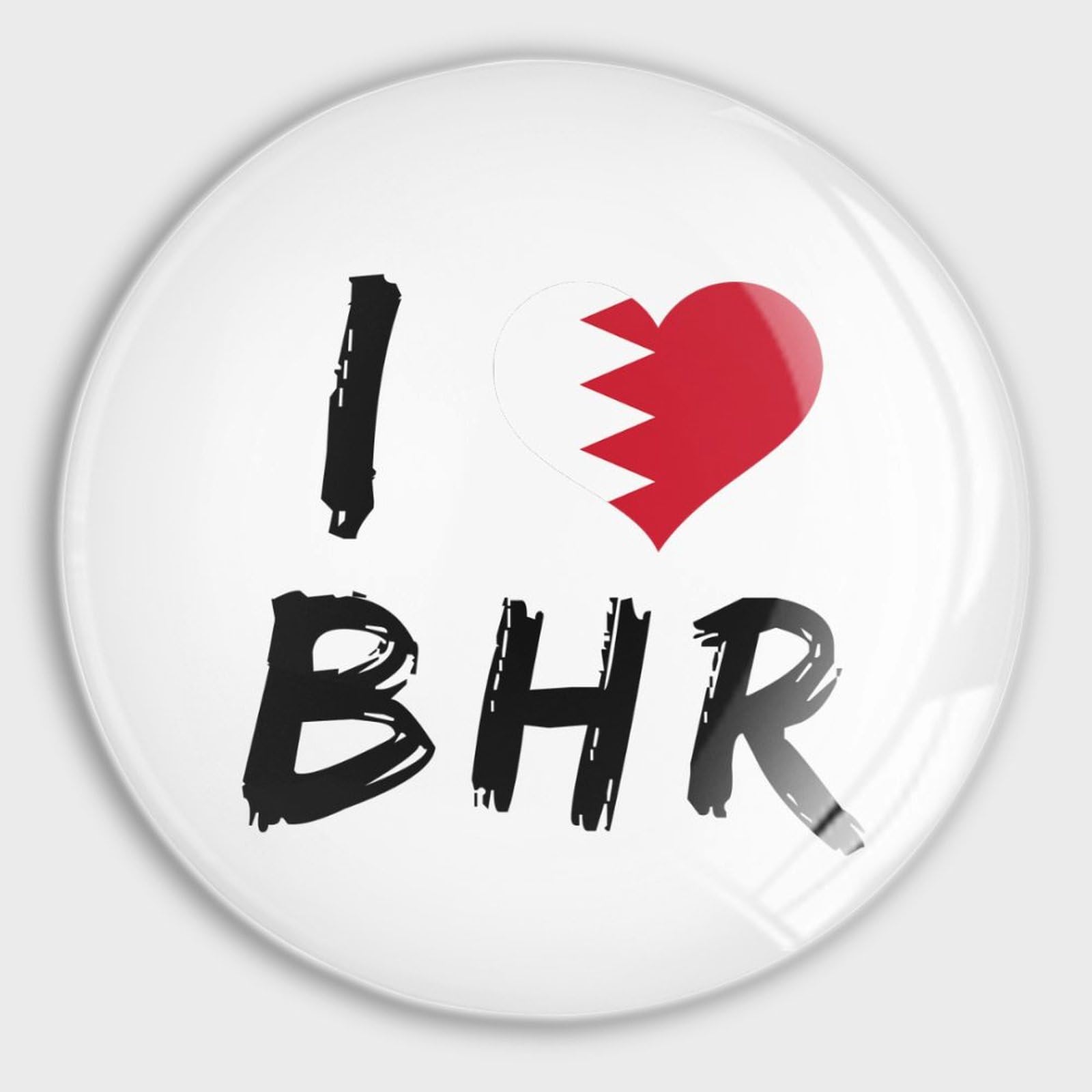 Aimants de réfrigérateur I Love Bahreïn en cœur pour cuisine
