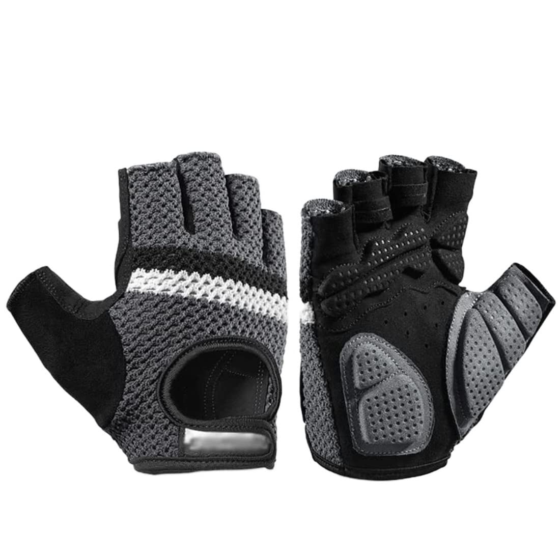 Guanti Da Ciclismo All'Aperto Guanti Da Bicicletta Mezze Dita Guanti Da Bicicletta Traspiranti Antiscivolo Ammortizzanti Unisex Guanti Da Bici