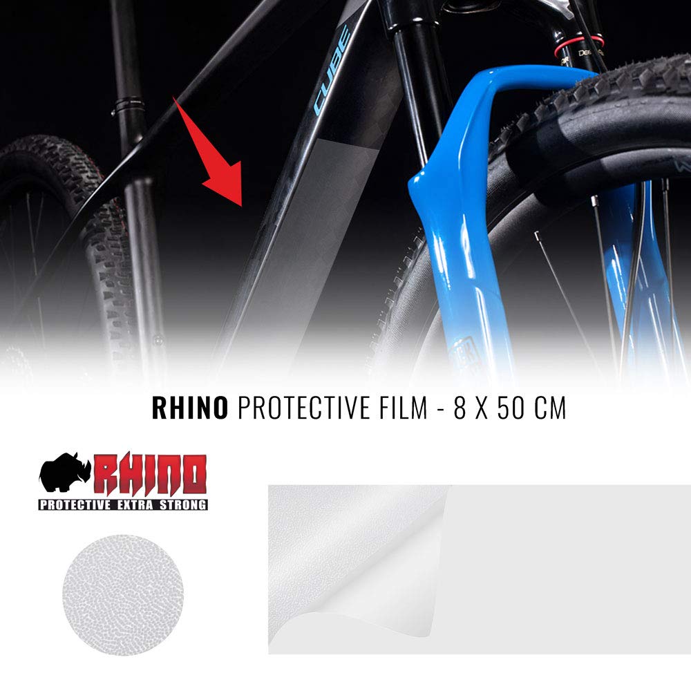 Adhesive Film Rhino Frame for Bike Frame Protecion Unisex Adult, Transparent, 8 x 50 cm