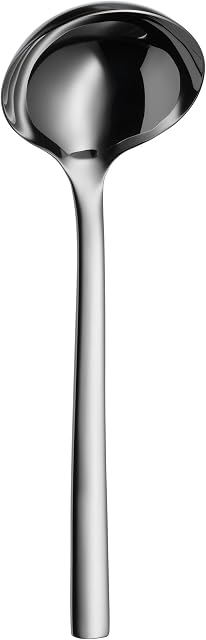 WMF Nuova łyżka do zupy 22 cm, łyżka do sosów, polerowana stal nierdzewna Cromargan, nadaje się do mycia w zmywarce