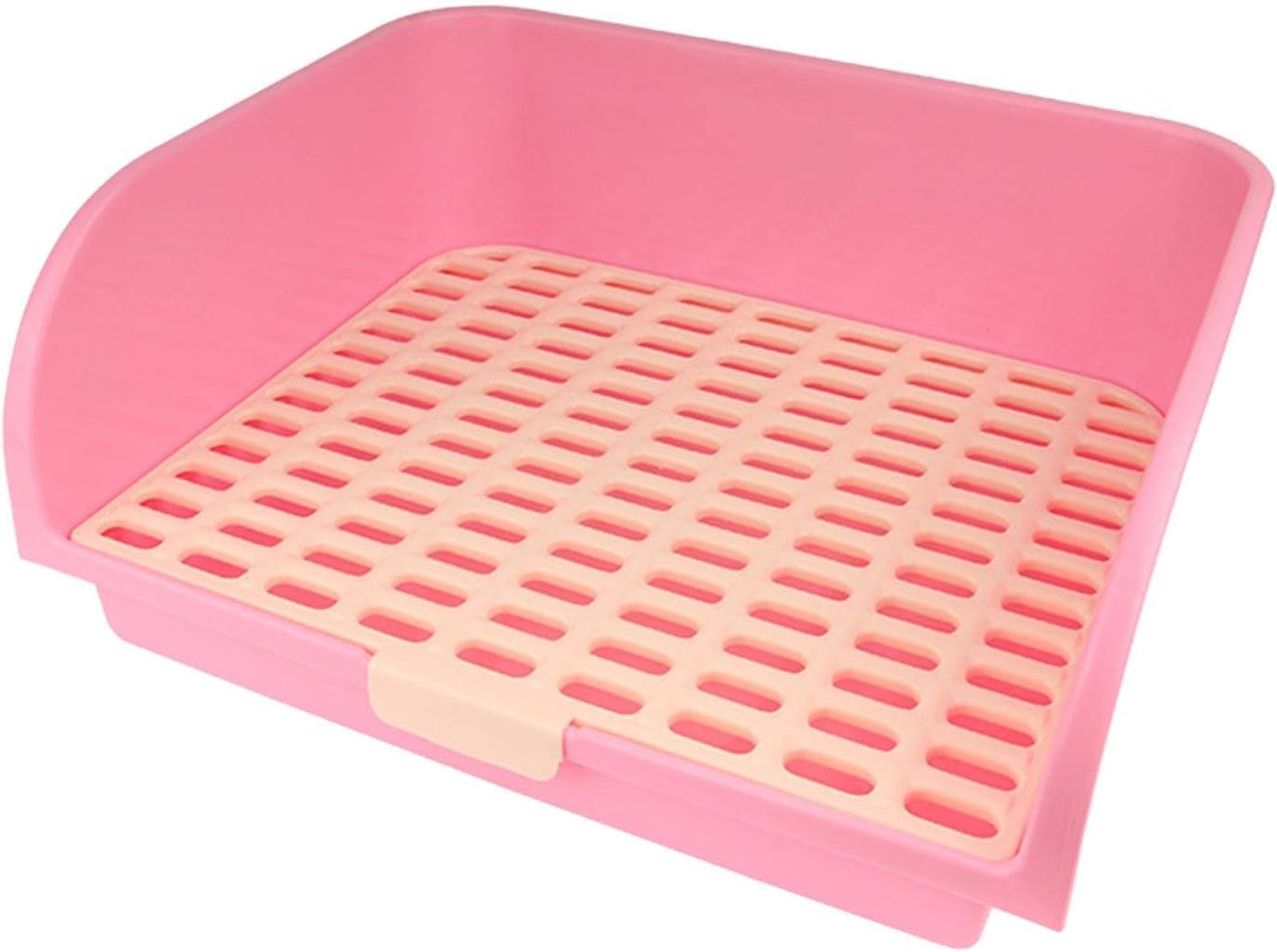 未使用 ピンクのウサギ飼育用ゲージ、三角トイレ、ドリンカー 未使用 ピンクのウサギ飼育用ゲージ、三角トイレ、ドリンカー