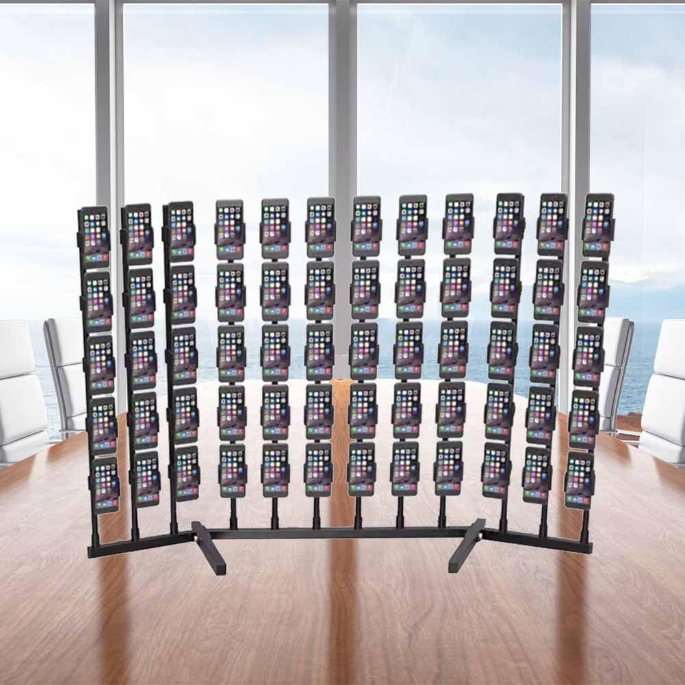 Soporte para teléfono móvil, soporte de escritorio ajustable para videoconferencias y transmisión, montaje vertical y horizontal, ideal para chat y soporte de escritorio