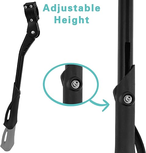 Miniatura 5 de Cyfie Bike Kickstand for Adult's Bike, Adjustable Rear Side Bicycle Kickstands for 24 26 27 27.5 28 29 inch Mountain Bikes, Road Bikes, BMX, MTB