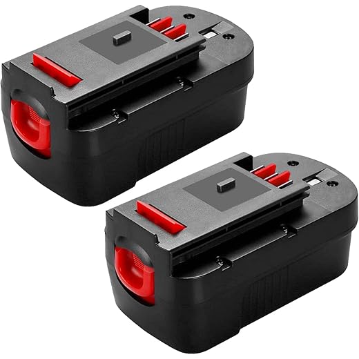 2Pack 3.6Ah HPB18 Ni-Mh Replacement Battery for Black and Decker 18V Battery HPB18 HPB18-OPE Compatible with Black Decker Battery 18 Volt Tools A1718 FS18FL Firestorm Cordless Power Tool (Black)