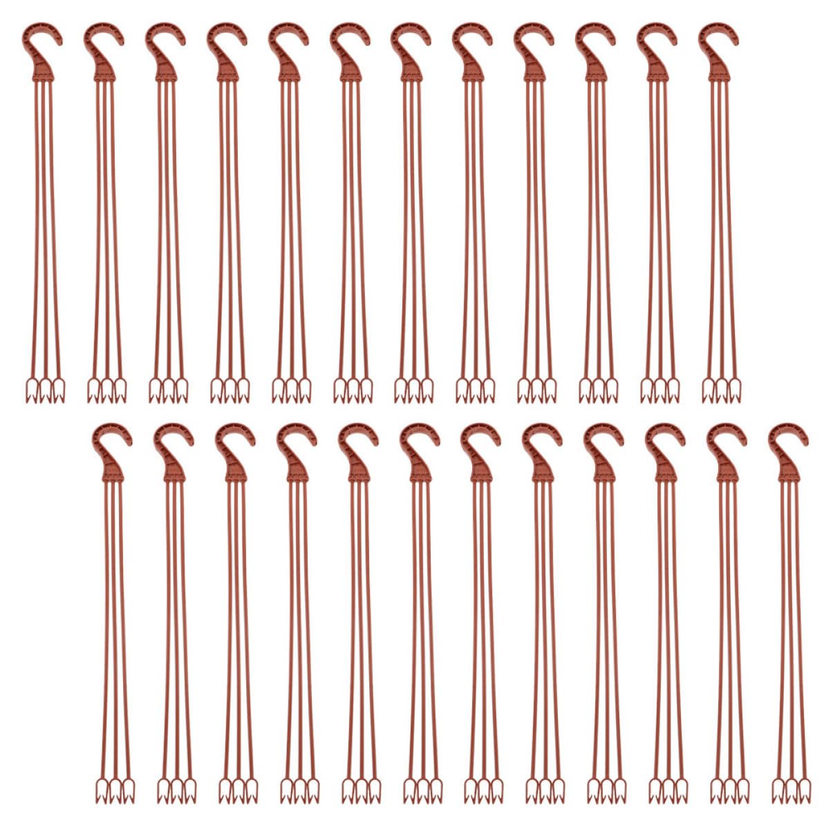 Happyyami Lot de 60 Crochets Suspendre en Plastique pour Plante Suspendue, Antirouille, Faciles à Assembler, pour Rebord de Fenêtre et Bureau