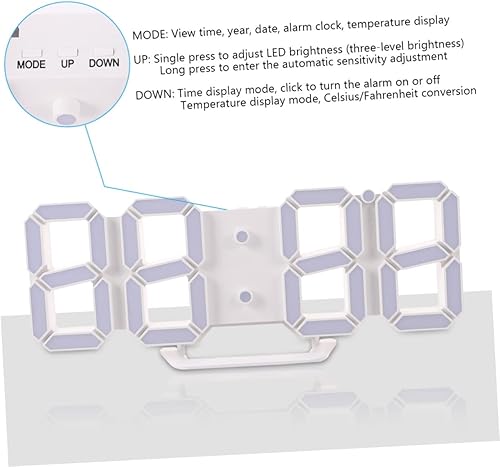 Miniatura 2 de BESTOYARD Reloj despertador digital Reloj de pared digital Reloj de pared digital Alarmas digitales Reloj despertador eléctrico Reloj despertador