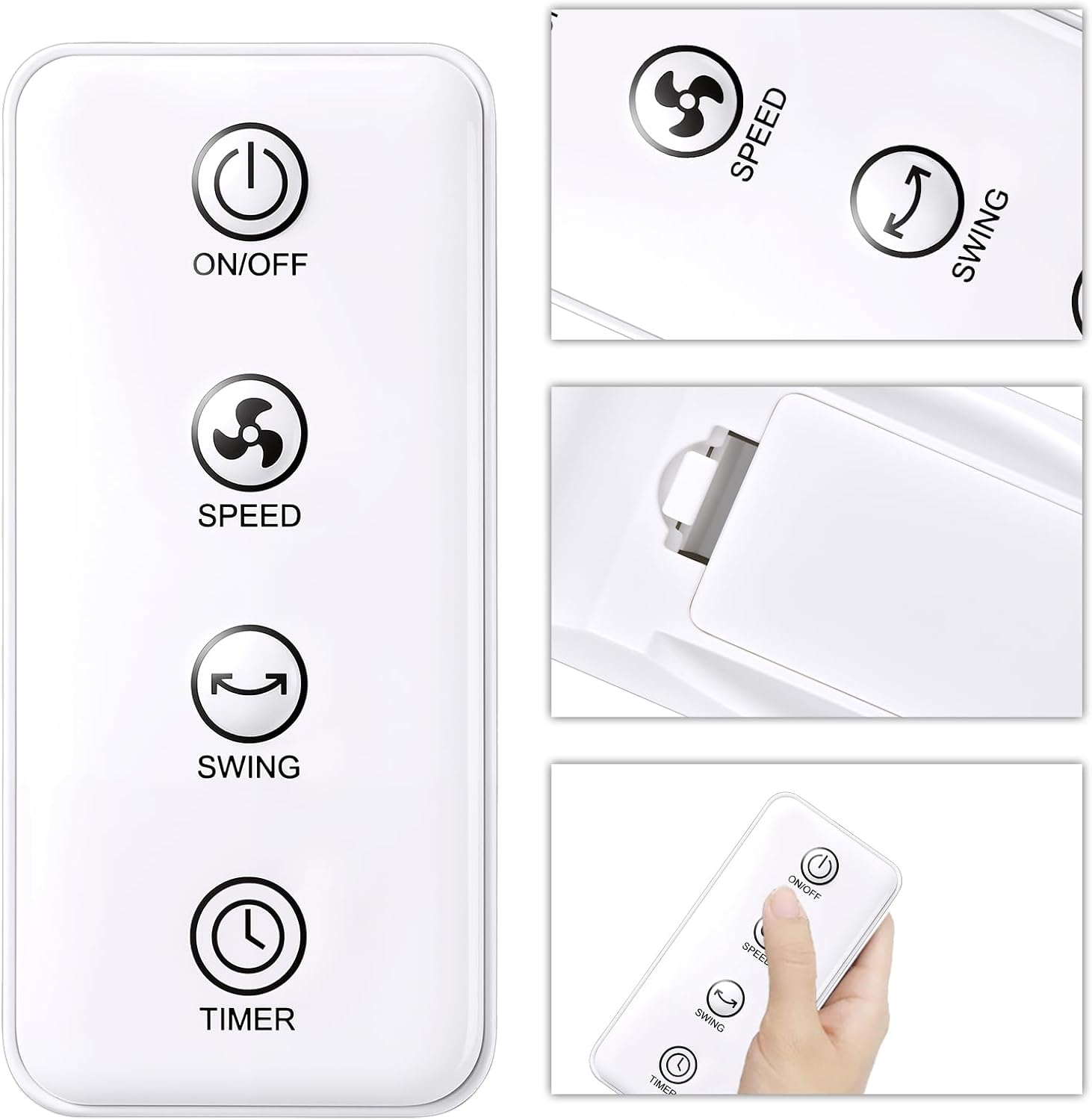 Replacement Remote for Comfort Zone 40-Inch Bladeless Tower Fan