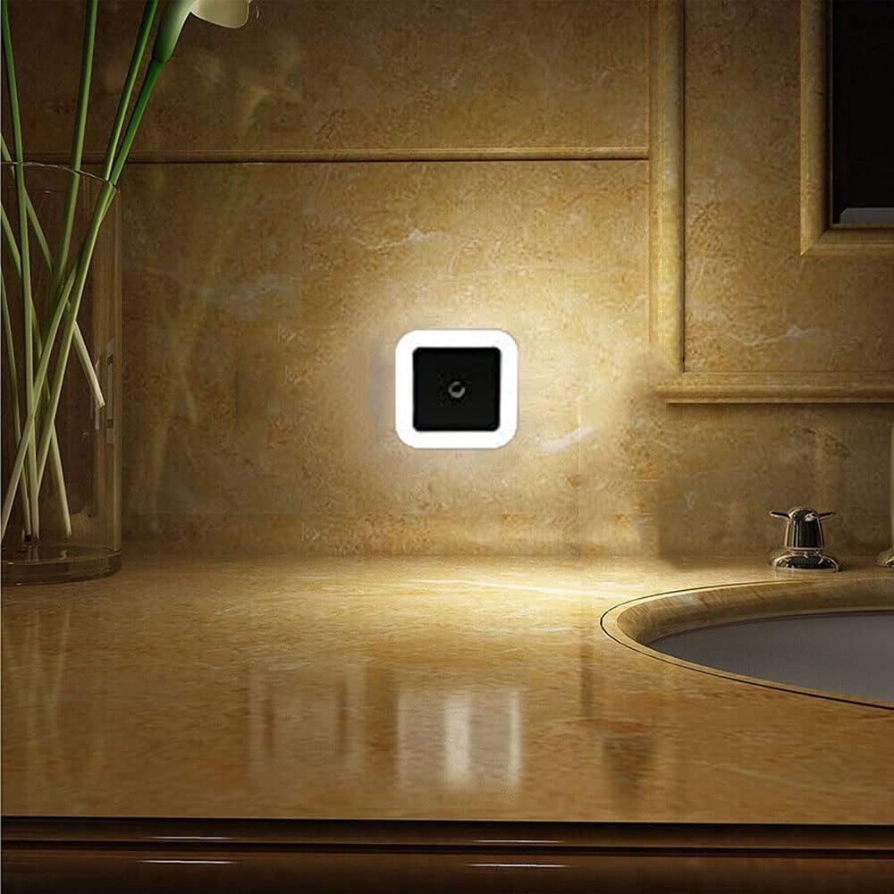 Force24 Plastic Night Lamp Sensor Light For Bedroom Bed Side Home | Smart Automatic On Off Dim Led Lights Energy Saving 0.5W Long Life Hallway, Stairs, Kitchen, Bathroom (Cold, 2White) (B0D1RBMD69) Amazon Price History, Amazon Price Tracker