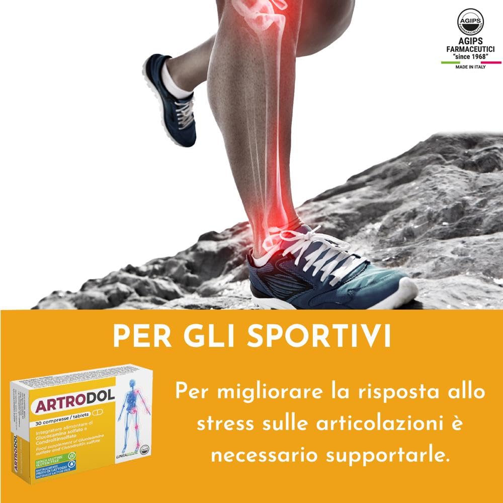 Agips Artrodol Integratore per Articolazioni Ossa e Cartilagine con Condroitina e Glucosamina ad Alto Dosaggio 90 compresse (3 Scatole)