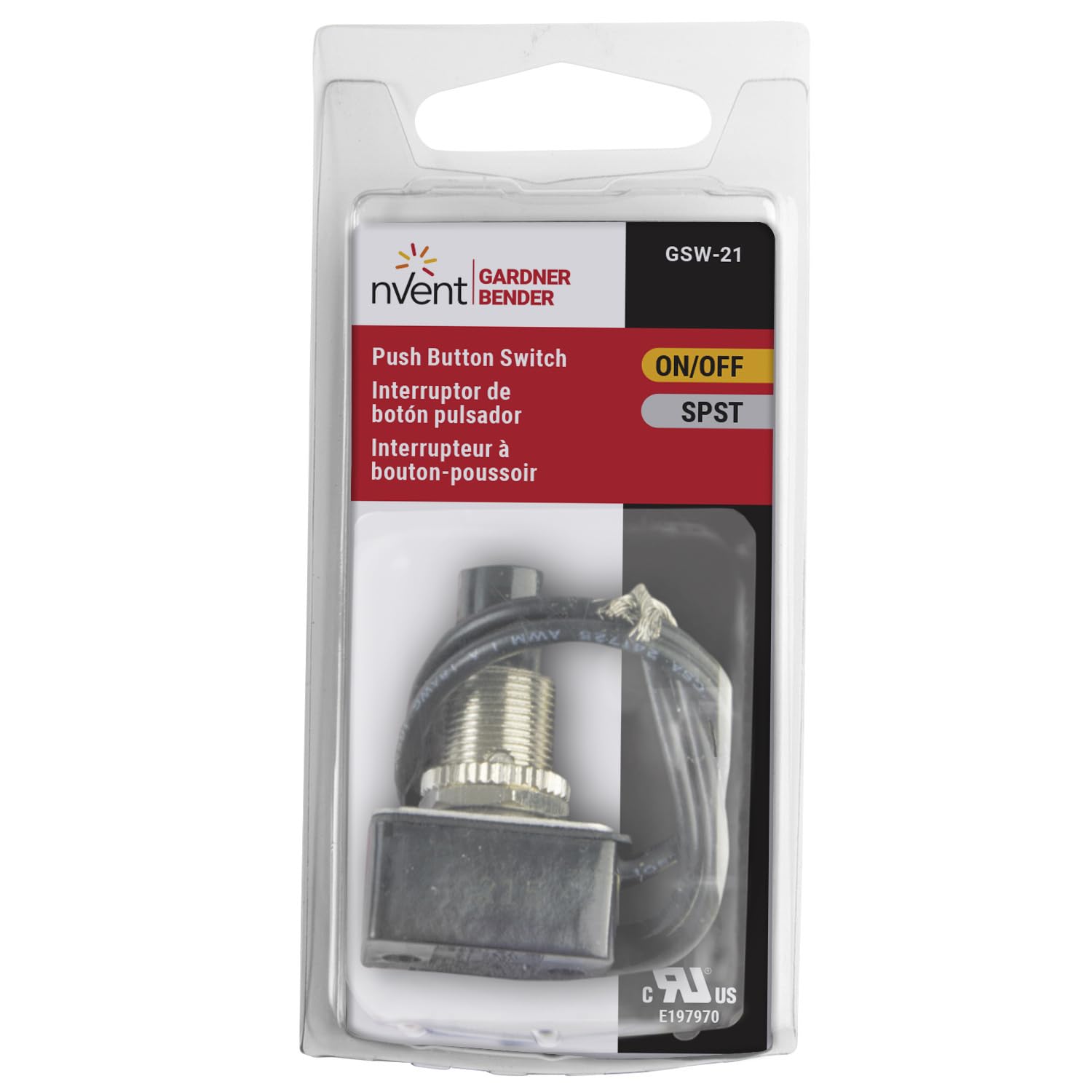 Amazon.com: nVent GARDNER BENDER GSW-21 SPST Push Button Switch