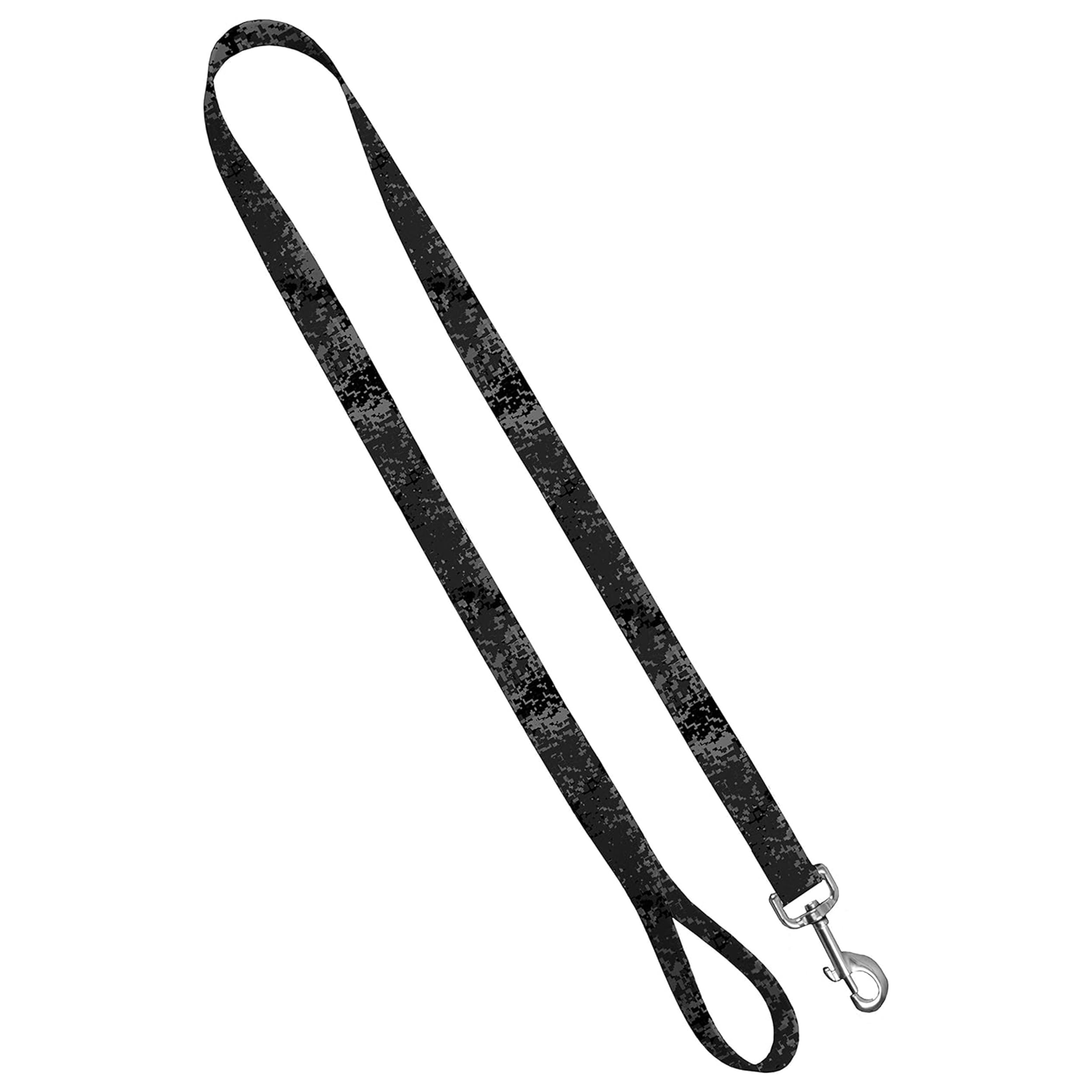 Camo Dog Leash - Camouflage Dog Lead Waterproof with Easy Grip Loop – 1 Inch x 4 Feet, Digi Camo Dark