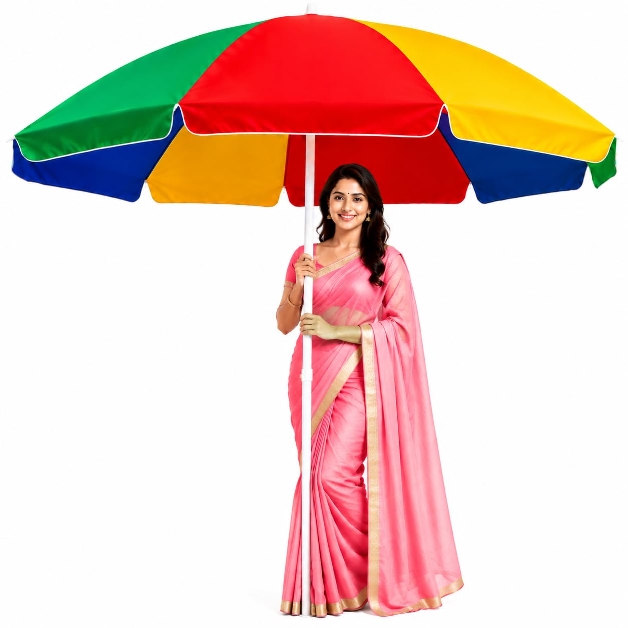 Garden Umbrella 7FT Outdoor Umbrella Garden Shade Lawn Use Garden Umbrella Garden Canopy Outdoor Use Resort Use Farmhouse Use (Multicolor)-image-44
