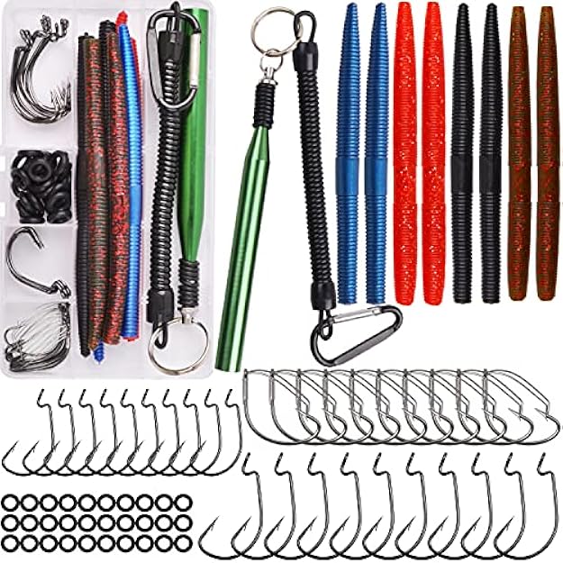 ワッキーワームキット センコーソフトベイト ワッキーリグツール ワッキーフック ワッキーリグ Oリング ワッキーワーム 5 9インチキット フィッシングワーム ソフトプラスチックベイトルアーセット スイムベイト ルアー フィッシングルアー フィッシングフック Ryds In