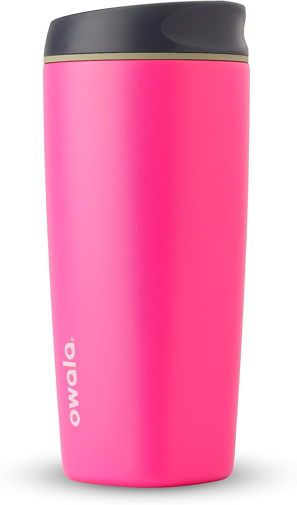 SmoothSip Insulated Stainless Steel Coffee Tumbler, Reusable Iced Coffee Cup, Hot Coffee Travel Mug, BPA Free, 20 oz, Pink (Watermelon Breeze)
