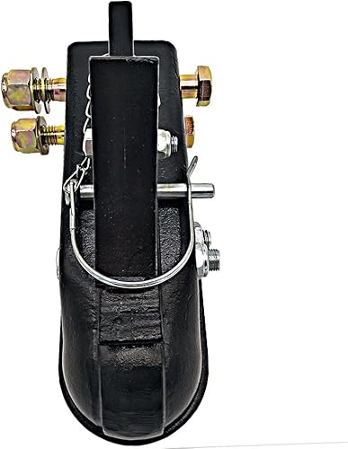 Miniatura 7 de Acoplador de remolque ajustable para bola tamaño 2-5/16" capacidad 15000lbs acoplador de remolque negro